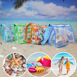 Children Beach Mesh Bag Kids Outdoor Net Storage Bag with Adjustable Strap Kids Sand Crossbody Bag for Toy - Low Angle