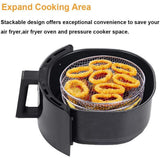 3 Pcs/Set Air Fryer Rack for 4.2QT-5.8QT Air Fryer Three Stackable Dehydrator Racks Stainless Steel Air Fryer Stand Air Fryer Accessories