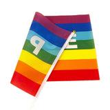 50/100Pcs Mini Peace Flag Rainbow Pacifist Flag Hand Held Polyester Peace Flag