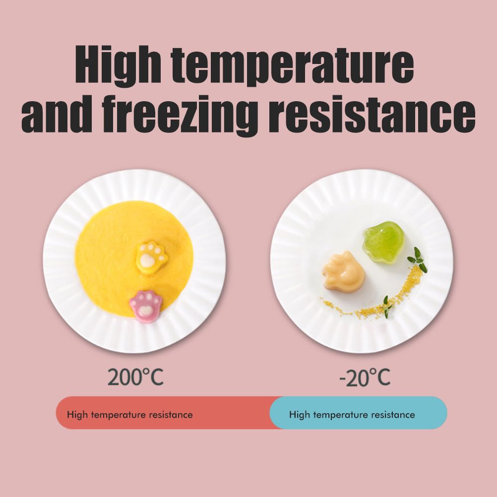 Silicone Steamed Cake Mold Multi Cavity Pastry Food Cute Mould DIY Non Stick Mould Set for Baby Kitchen Baking Tool