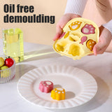 Silicone Steamed Cake Mold Multi Cavity Pastry Food Cute Mould DIY Non Stick Mould Set for Baby Kitchen Baking Tool - Close-Up Angle