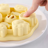 Silicone Steamed Cake Mold Multi Cavity Pastry Food Cute Mould DIY Non Stick Mould Set for Baby Kitchen Baking Tool - Extra Image