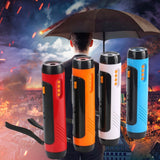 Portable Hand Crank Flashlight with Alarm FM Radio Function 1800mAh LED Generator Flashlight for Home Outdoor Camping Hiking - Extra Image