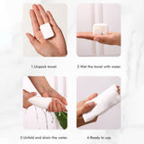 100Pcs One Time Compressed Towel Portable Travel Cotton Face Towel Outdoor Makeup Moistened Tissues