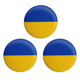 3PCS 44mm Ukrainian Flag Lapel Pin Ukrainian Flag Badge National Pin Brooch Badge