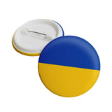 3PCS 44mm Ukrainian Flag Lapel Pin Ukrainian Flag Badge National Pin Brooch Badge