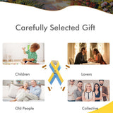 Ukrainian Flag Peace Knot Brooch Blue Yellow Ribbon Badge Pins for Clothes Backpack Hat Bag