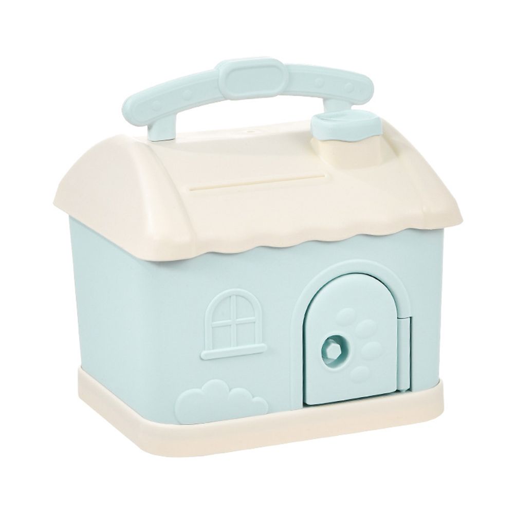 Cartoon House Piggy Bank with 3D Sticker DIY Storage Money Box for Kids Adults Savings Coins Banknotes Box Gift