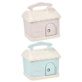 Cartoon House Piggy Bank with 3D Sticker DIY Storage Money Box for Kids Adults Savings Coins Banknotes Box Gift - Top-Down View