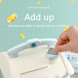 Cartoon House Piggy Bank with 3D Sticker DIY Storage Money Box for Kids Adults Savings Coins Banknotes Box Gift