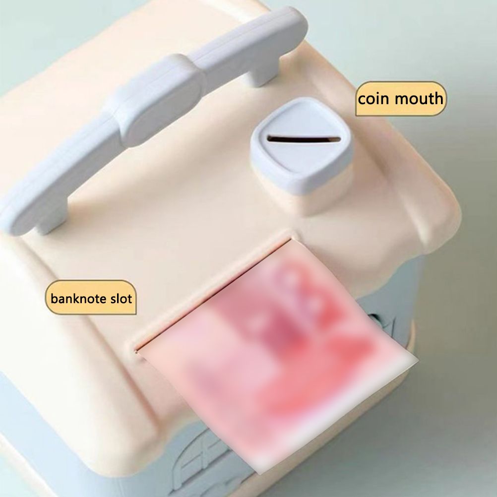 Cartoon House Piggy Bank with 3D Sticker DIY Storage Money Box for Kids Adults Savings Coins Banknotes Box Gift