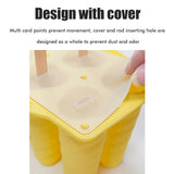 6 Cavity Carambola Silicone Ice Cream Mold with Lid DIY Ice Lolly Mold Popsicle Ice Mould - Side View