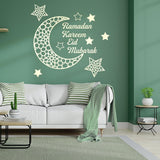 Ramadan Crescent Acrylic Mirror Sticker 3D Self Adhesive Wall Sticker for Doors Windows Closets - Extra Image