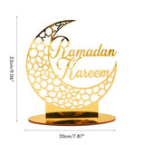 Eid Mubarak Acrylic Ornament Ramadan Decorations for Home Muslim Party Supplies Eid Ramadan Gifts - Front View