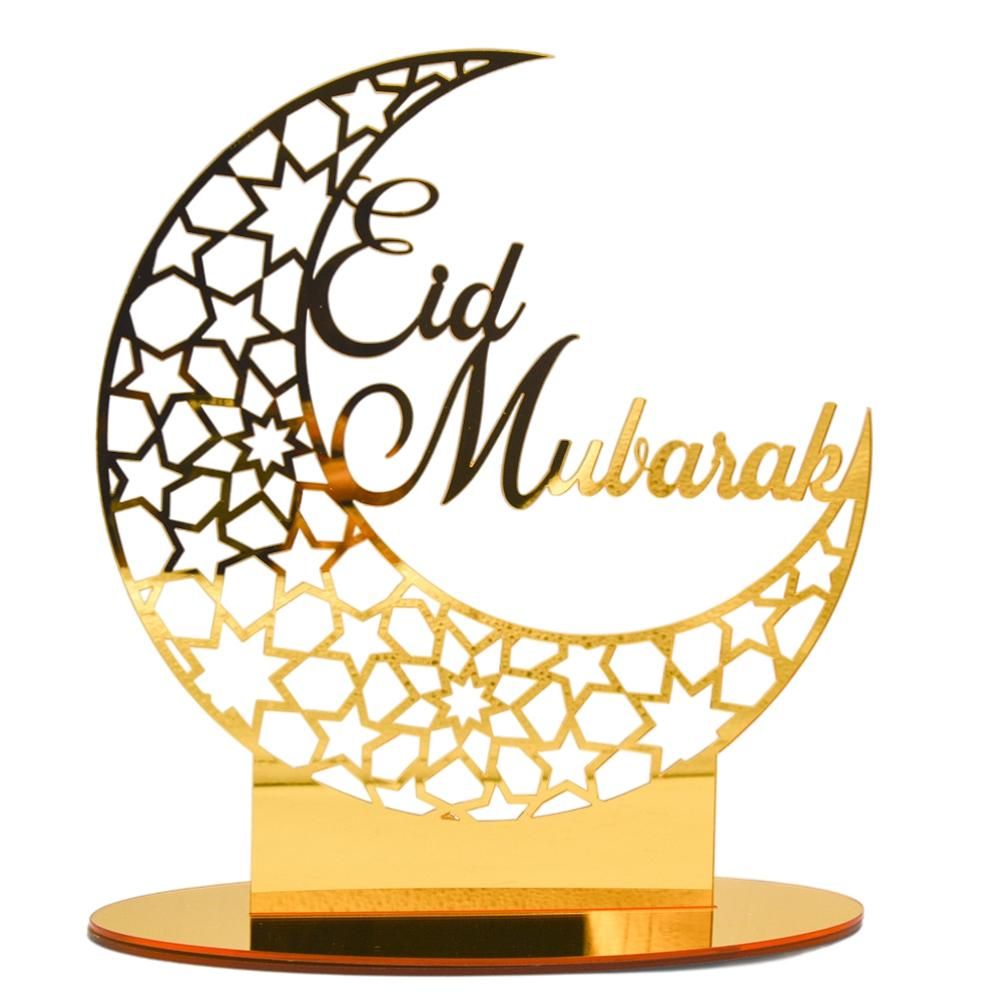 Eid Mubarak Acrylic Ornament Ramadan Decorations for Home Muslim Party Supplies Eid Ramadan Gifts