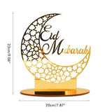 Eid Mubarak Acrylic Ornament Ramadan Decorations for Home Muslim Party Supplies Eid Ramadan Gifts