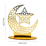 Eid Mubarak Acrylic Ornament Ramadan Decorations for Home Muslim Party Supplies Eid Ramadan Gifts - Front View