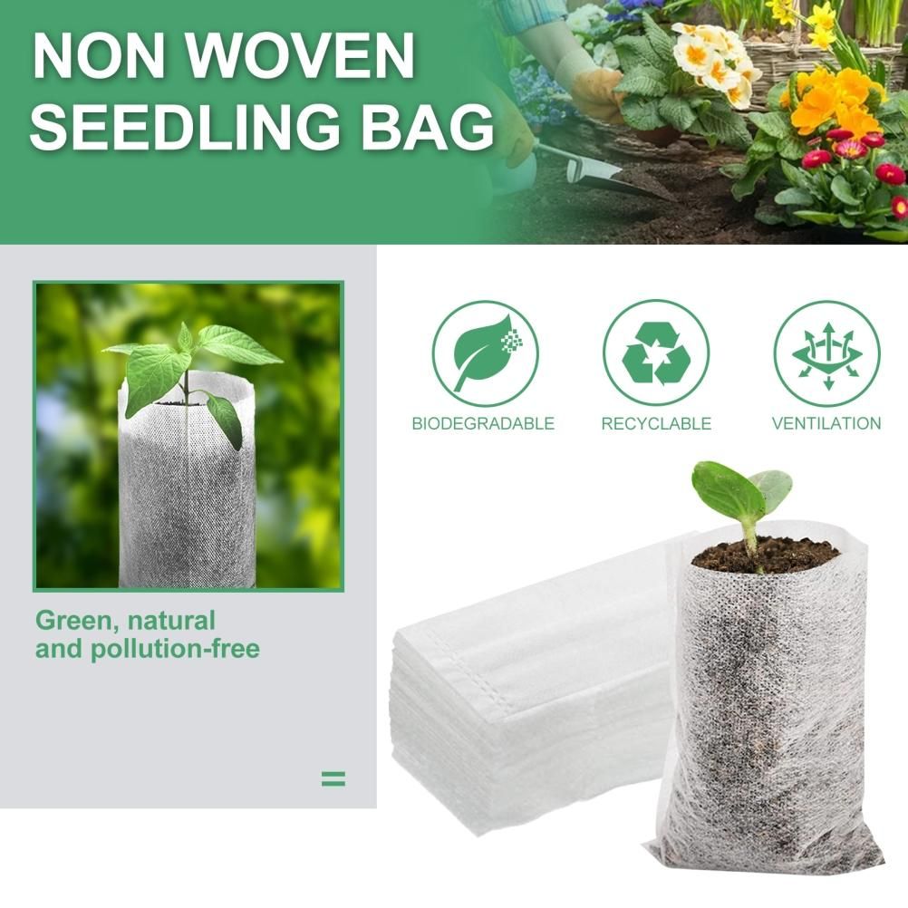 Plant Seedling Bags Biodegradable Non Woven Nursery Bags Eco Friendly Planting Bags