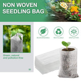 Plant Seedling Bags Biodegradable Non Woven Nursery Bags Eco Friendly Planting Bags - Side View
