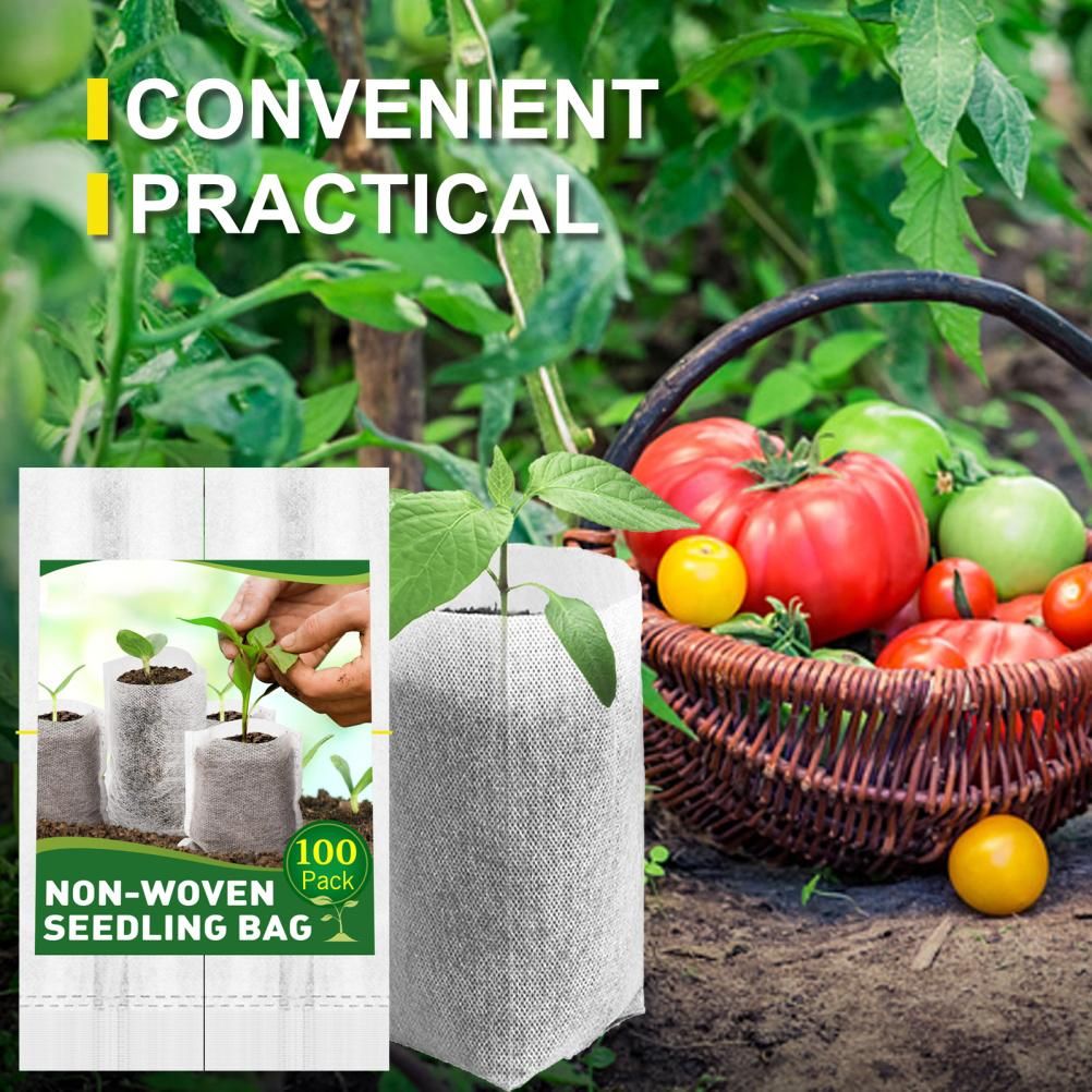 Plant Seedling Bags Biodegradable Non Woven Nursery Bags Eco Friendly Planting Bags