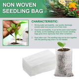Plant Seedling Bags Biodegradable Non Woven Nursery Bags Eco Friendly Planting Bags