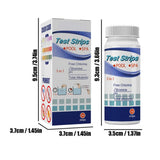 50Pcs 3 In 1 Test Strips Swimming Pool Water Quality Test Paper for Alkalinity Chlorine PH Free Chlorine
