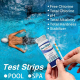 50Pcs 3 In 1 Test Strips Swimming Pool Water Quality Test Paper for Alkalinity Chlorine PH Free Chlorine