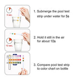 50Pcs 3 In 1 Test Strips Swimming Pool Water Quality Test Paper for Alkalinity Chlorine PH Free Chlorine - Extra Image