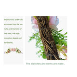 Artificial Peony Flower Swag Wedding Arch Flowers Artificial Floral Swag Decorative Swag for Lintel Wedding Arch Front Door Decor - Side View