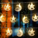 Eid LED Star Moon Light String Mubarak Ramadan Decoration for Home Ramadan Party EID Lantern Decoration