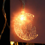 Eid LED Star Moon Light String Mubarak Ramadan Decoration for Home Ramadan Party EID Lantern Decoration