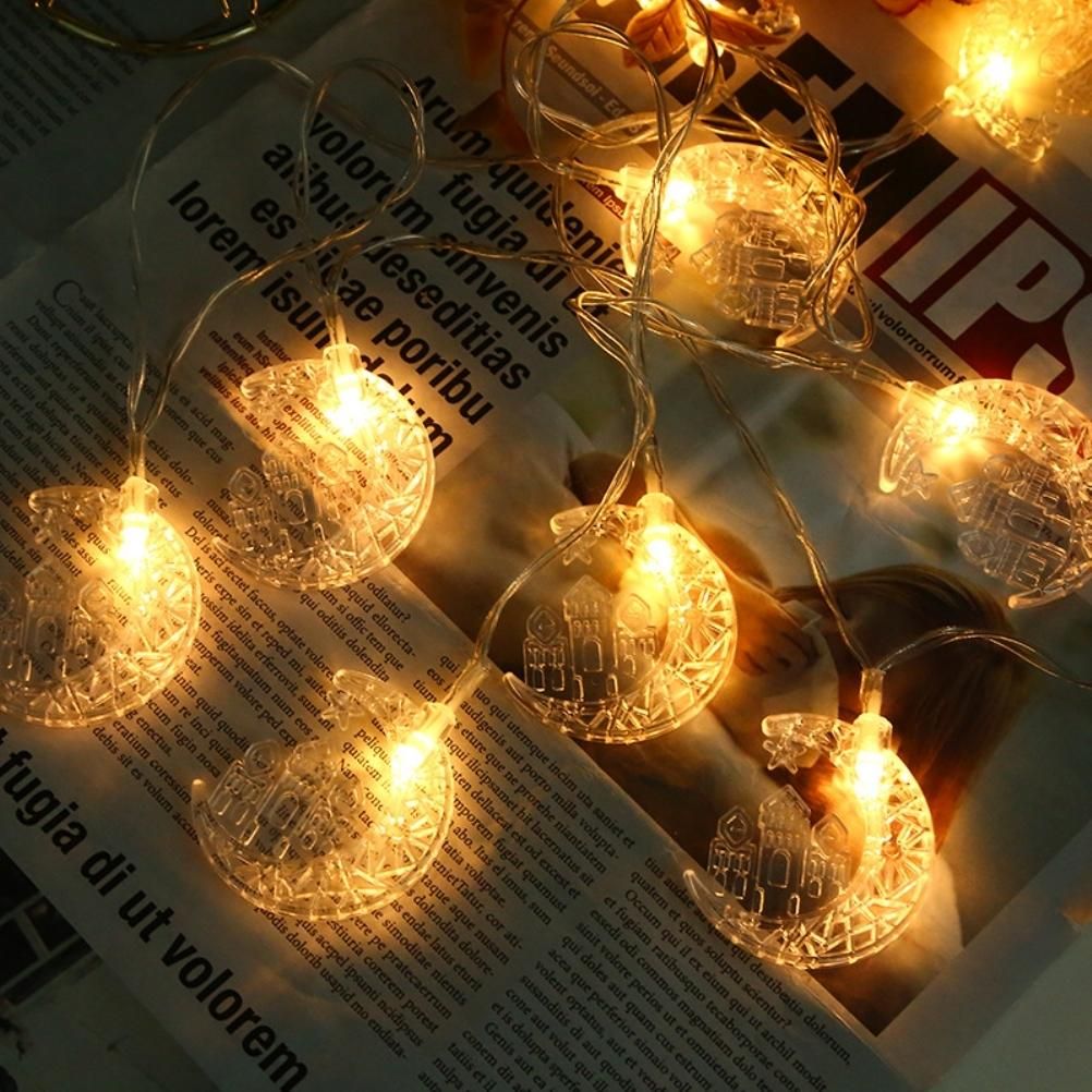 Eid LED Star Moon Light String Mubarak Ramadan Decoration for Home Ramadan Party EID Lantern Decoration
