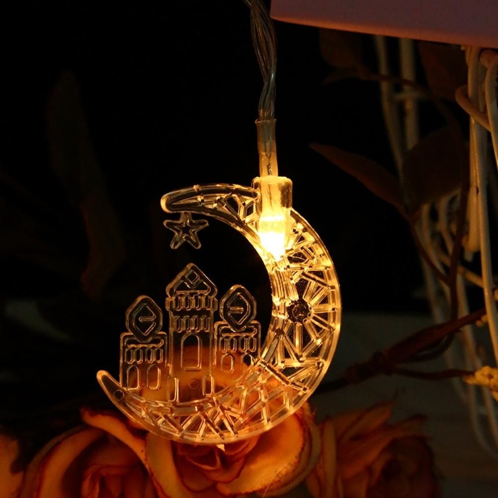 Eid LED Star Moon Light String Mubarak Ramadan Decoration for Home Ramadan Party EID Lantern Decoration