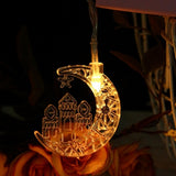 Eid LED Star Moon Light String Mubarak Ramadan Decoration for Home Ramadan Party EID Lantern Decoration