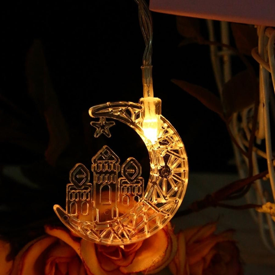 Eid LED Star Moon Light String Mubarak Ramadan Decoration for Home Ramadan Party EID Lantern Decoration