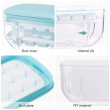 Press Ice Cube Maker Box DIY Ice Tray Mould Quick Ice Maker Box for Whisky Cocktails Juices - Side View