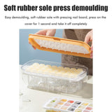 Press Ice Cube Maker Box DIY Ice Tray Mould Quick Ice Maker Box for Whisky Cocktails Juices - Close-Up Angle