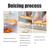 Press Ice Cube Maker Box DIY Ice Tray Mould Quick Ice Maker Box for Whisky Cocktails Juices - Low Angle