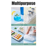 Press Ice Cube Maker Box DIY Ice Tray Mould Quick Ice Maker Box for Whisky Cocktails Juices - Extra Image