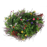 Spring Wildflowers Wreath for Front Door Dried Flower Artificial Wreath Hanging for Home Mall Wedding Decoration