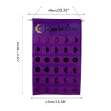 Eid Felt Fabric Countdown Calendar Mubarak Ramadan Advent Calendar Wall Decorations - Front View