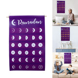 Eid Felt Fabric Countdown Calendar Mubarak Ramadan Advent Calendar Wall Decorations