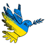 Peace in Ukraine Sticker Peace Dove Decoration Decal Sticker for Car Rear Window Refrigerator Furniture UV Resistant Sticker