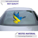 Peace in Ukraine Sticker Peace Dove Decoration Decal Sticker for Car Rear Window Refrigerator Furniture UV Resistant Sticker - Top-Down View