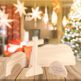 Easter Resurrection Scene Wooden Ornaments for The Home Table Jesus Nativity Scene Decorations Christian Figurine Ornament - 45-Degree Angle