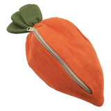 3 Bunnies in Carrot Purse Easter Cute 3D Carrot Coin Purse with Zipper Doll Toy Decoration Wallet Birthday Gifts for Kids and Adults