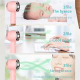 Handheld Fan USB Rechargeable Cooling Fan Silent 2000mAh Fan Summer Cooler Fan for Outdoor Travel