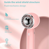 Handheld Fan USB Rechargeable Cooling Fan Silent 2000mAh Fan Summer Cooler Fan for Outdoor Travel