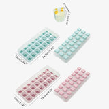 24 Grid Ice Cube Tray with Lid Covered Ice Cube Trays No Spill Ice Cube Cube Box Silicone Ice Cube Maker Tray