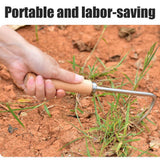 Hand Weed Puller V Shape Weeder Weeding Tools with Handle for Garden Weed Removal Tool Gardening Accessories